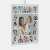 Erstellen Sie Ihre eigene 17 FotoCollage Ornament Aus Glas (Vorderseite Rechts)