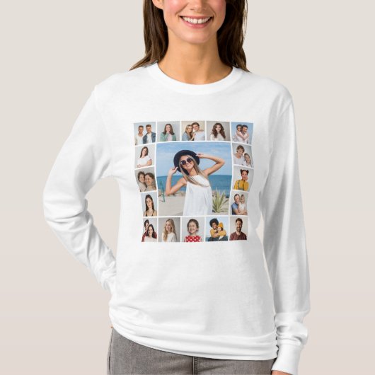 Erstellen Sie Ihre eigene 17 FotoCollage T-Shirt (Vorderseite)