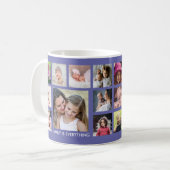 Erstellen Sie Ihre eigene 18-Familie Foto Collage  Kaffeetasse (Vorderseite Links)