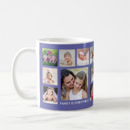 Erstellen Sie Ihre eigene 18-Familie Foto Collage Kaffeetasse