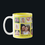 Erstellen Sie Ihre eigene 18-Familie Foto Collage  Zweifarbige Tasse<br><div class="desc">Einzigartige Foto Collage Tasse zum Personalisieren mit 18 Fotos. Fügen Sie Ihren Familiennamen,  das Jahr hinzu,  um ihn exklusiv zu machen.Das Zitat "Familie ist alles" macht ihn zu einem besonderen Geschenk für Ferien und besondere Anlässe.</div>