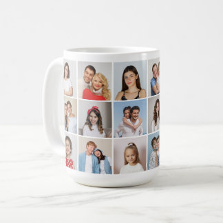Erstellen Sie Ihre eigene 18 FotoCollage Kaffeetasse