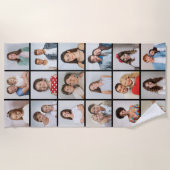 Erstellen Sie Ihre eigene 18 FotoCollage Strandtuch (Vorderseite)