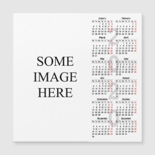 Erstellen Sie Ihre eigene 2020 Kalender Magnetkart Magnetkarte