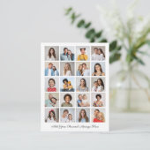 Erstellen Sie Ihre eigene 20-Foto Collage hinzufüg Karte (Stehend Vorderseite)