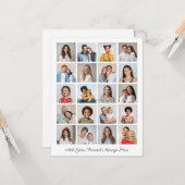 Erstellen Sie Ihre eigene 20-Foto Collage hinzufüg Karte (Vorderseite/Rückseite Beispiel)