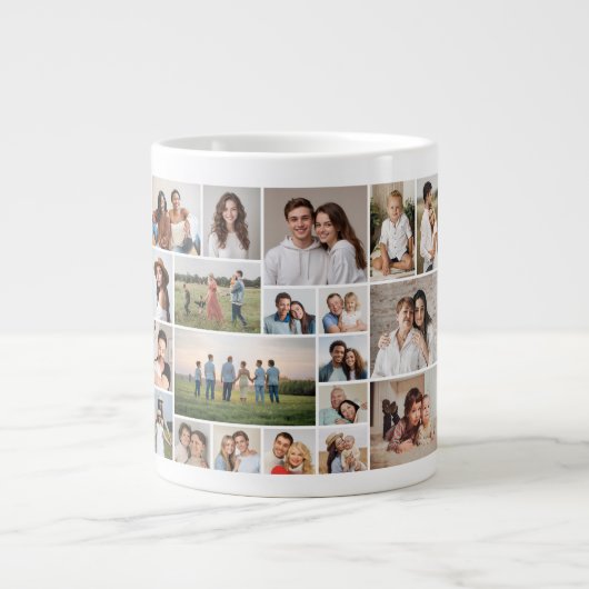 Erstellen Sie Ihre eigene 20-FotoCollage Jumbo-Tasse (Vorderseite)