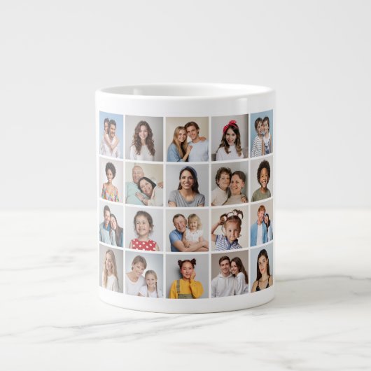 Erstellen Sie Ihre eigene 20-FotoCollage Jumbo-Tasse (Vorderseite)
