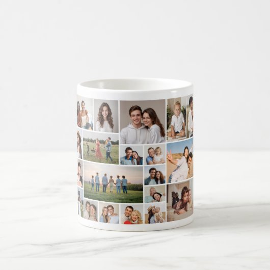 Erstellen Sie Ihre eigene 20-FotoCollage Kaffeetasse (Mittel)