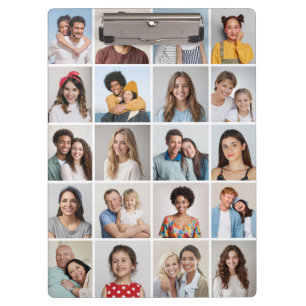 Erstellen Sie Ihre eigene 20-FotoCollage Klemmbrett