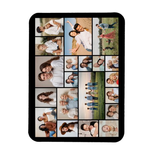 Erstellen Sie Ihre eigene 20-FotoCollage Magnet (Vertikal)
