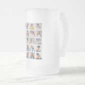 Erstellen Sie Ihre eigene 20-FotoCollage Mattglas Bierglas (VorderseiteRechts)