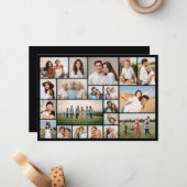 Erstellen Sie Ihre eigene 20-FotoCollage Mitteilungskarte (Vorderseite/Rückseite Beispiel)