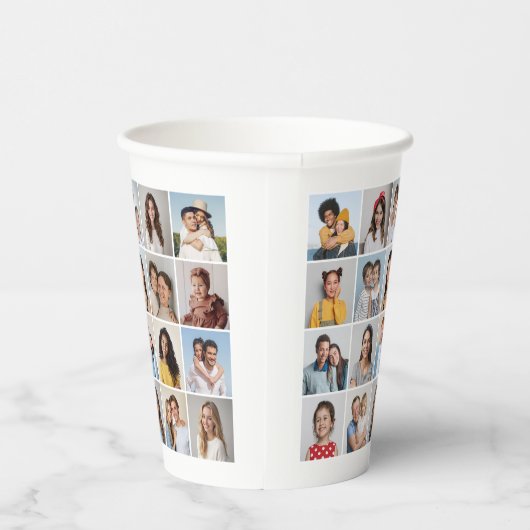 Erstellen Sie Ihre eigene 20-FotoCollage Pappbecher (Rechts)
