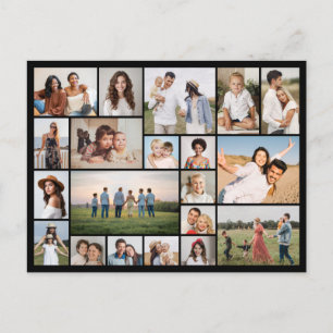 Erstellen Sie Ihre eigene 20-FotoCollage Postkarte