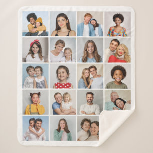 Erstellen Sie Ihre eigene 20-FotoCollage Sherpadecke