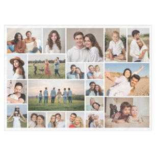 Erstellen Sie Ihre eigene 20-FotoCollage Tischdecke