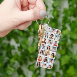 Erstellen Sie Ihre eigene 21-Foto-Collage, editier Schlüsselanhänger