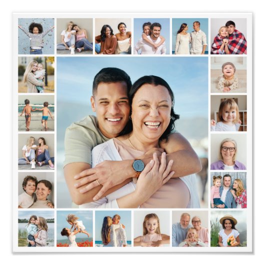 Erstellen Sie Ihre eigene 21 Foto Collage Foto Erw (Vorne)