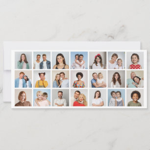 Erstellen Sie Ihre eigene 21-Foto-Collage in editi Einladung