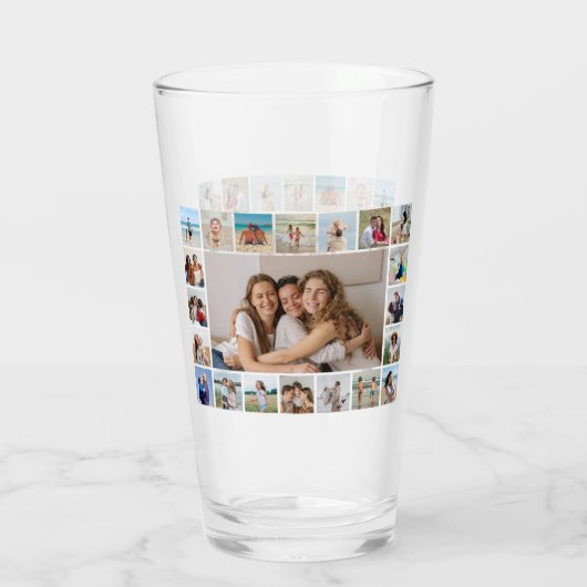 Erstellen Sie Ihre eigene 21 FotoCollage Glas (Rückseite)