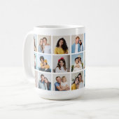 Erstellen Sie Ihre eigene 21 FotoCollage Kaffeetasse (Vorderseite Links)