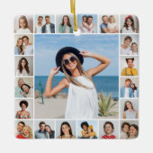 Erstellen Sie Ihre eigene 21 FotoCollage Keramikornament (Vorderseite)