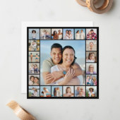 Erstellen Sie Ihre eigene 21 FotoCollage Mitteilungskarte (Vorderseite/Rückseite Beispiel)