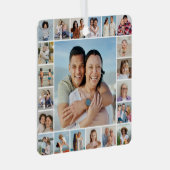 Erstellen Sie Ihre eigene 21 FotoCollage Ornament Aus Metall (Vorderseite Rechts)