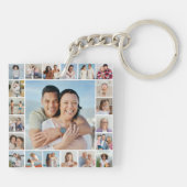 Erstellen Sie Ihre eigene 21 FotoCollage Schlüsselanhänger (Rückseite)