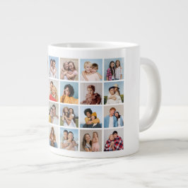 Erstellen Sie Ihre eigene 24 FotoCollage Jumbo-Tasse