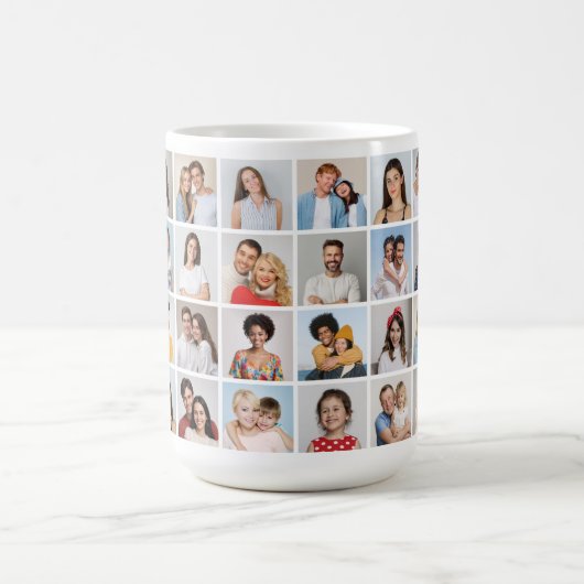 Erstellen Sie Ihre eigene 24 FotoCollage Kaffeetasse (Mittel)