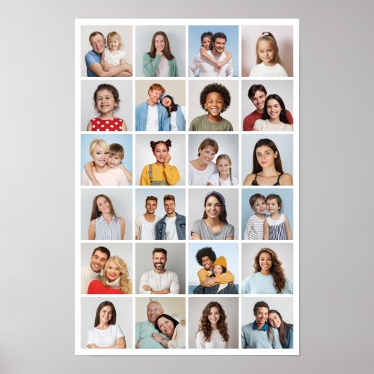Erstellen Sie Ihre eigene 24 FotoCollage Poster (Vorne)