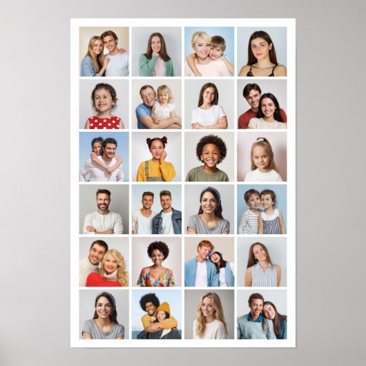 Erstellen Sie Ihre eigene 24 FotoCollage Poster (Vorne)