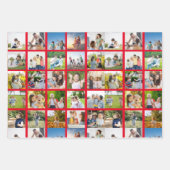 Erstellen Sie Ihre eigene 25-Foto Collage bearbeit Geschenkpapier Set (Vorderseite 3)