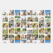 Erstellen Sie Ihre eigene 25-Foto Collage bearbeit Geschenkpapier Set (Vorderseite 2)