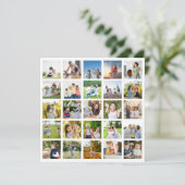 Erstellen Sie Ihre eigene 25-Foto Collage bearbeit Karte (Stehend Vorderseite)