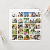 Erstellen Sie Ihre eigene 25-Foto Collage bearbeit Karte (Vorderseite/Rückseite Beispiel)