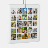 Erstellen Sie Ihre eigene 25-Foto Collage bearbeit Keramikornament (Rechts)