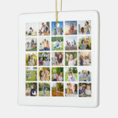 Erstellen Sie Ihre eigene 25-Foto Collage bearbeit Keramikornament (Links)