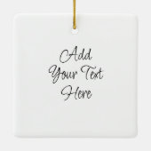 Erstellen Sie Ihre eigene 25-Foto Collage bearbeit Keramikornament (Rückseite)