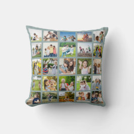 Erstellen Sie Ihre eigene 25-Foto Collage bearbeit Kissen