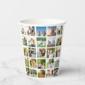Erstellen Sie Ihre eigene 25-Foto Collage bearbeit Pappbecher (Vorderseite)