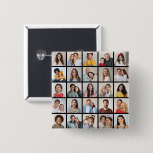 Erstellen Sie Ihre eigene 25-Foto Collage Button