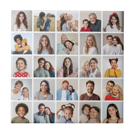 Erstellen Sie Ihre eigene 25-Foto Collage Fliese (Vorderseite)