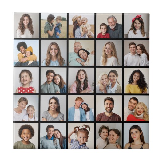 Erstellen Sie Ihre eigene 25-Foto Collage Fliese (Vorderseite)