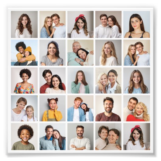 Erstellen Sie Ihre eigene 25 Foto Collage Foto Erw (Vorne)