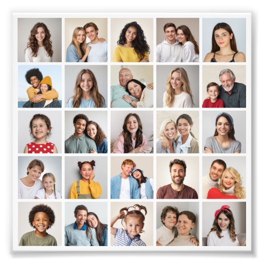 Erstellen Sie Ihre eigene 25 Foto Collage Foto Erw (Vorne)