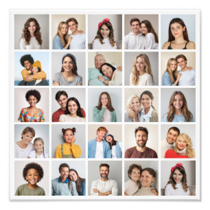 Erstellen Sie Ihre eigene 25-Foto-Collage-Fotoverg Fotodruck