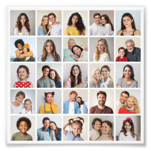 Erstellen Sie Ihre eigene 25-Foto-Collage-Fotoverg Fotodruck